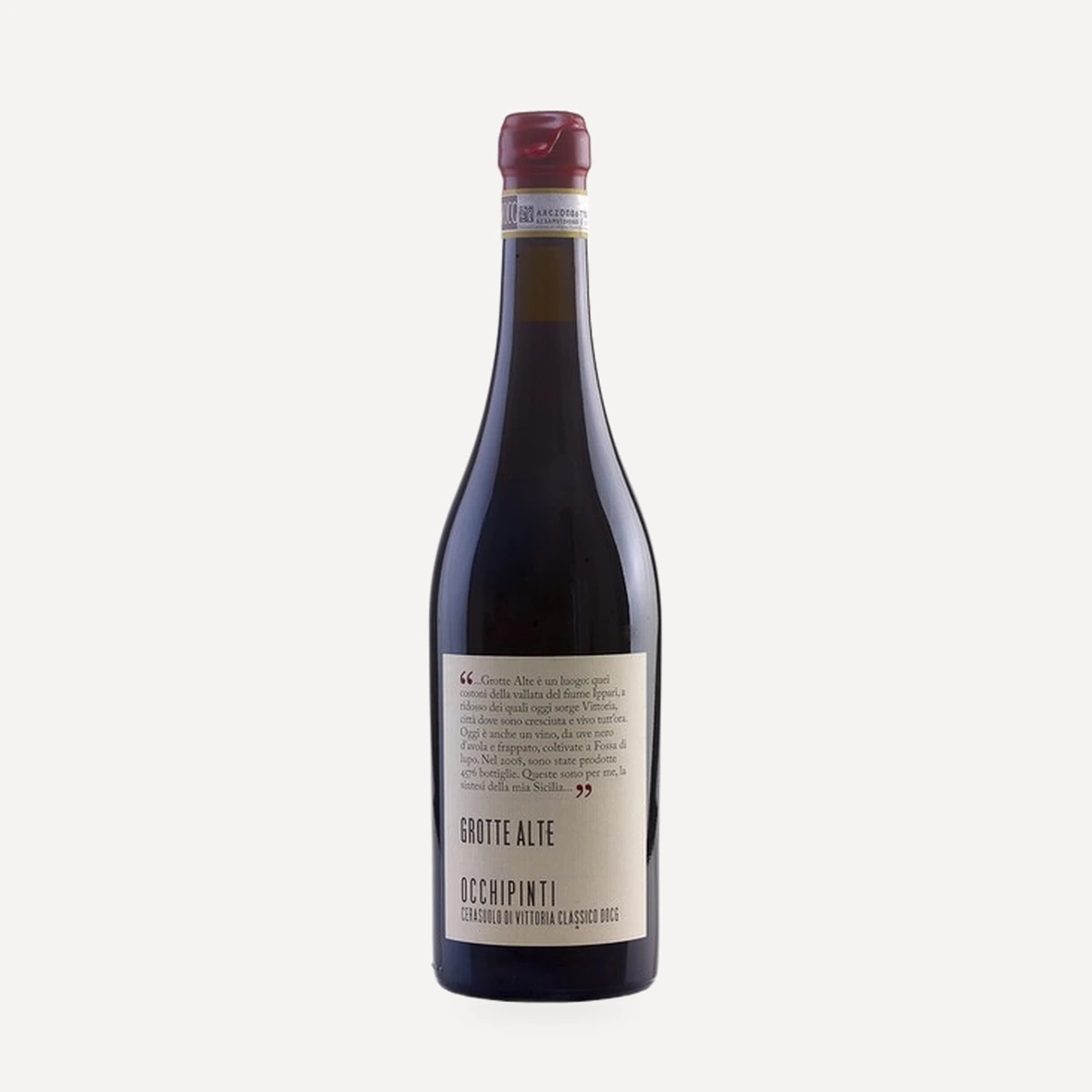 Grotte Alte wine — Azienda Agricola Arianna Occhipinti winery — Dionysus