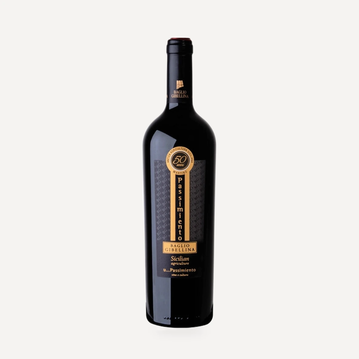 U...Passimiento Nero d'Avola Frappato Sicilia DOC wine — Baglio Gibellina winery — Dionysus