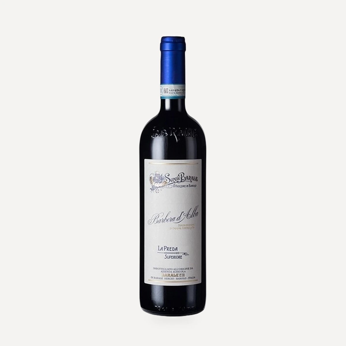 Barbera d’Alba La Preda DOC wine — Barale winery — Dionysus