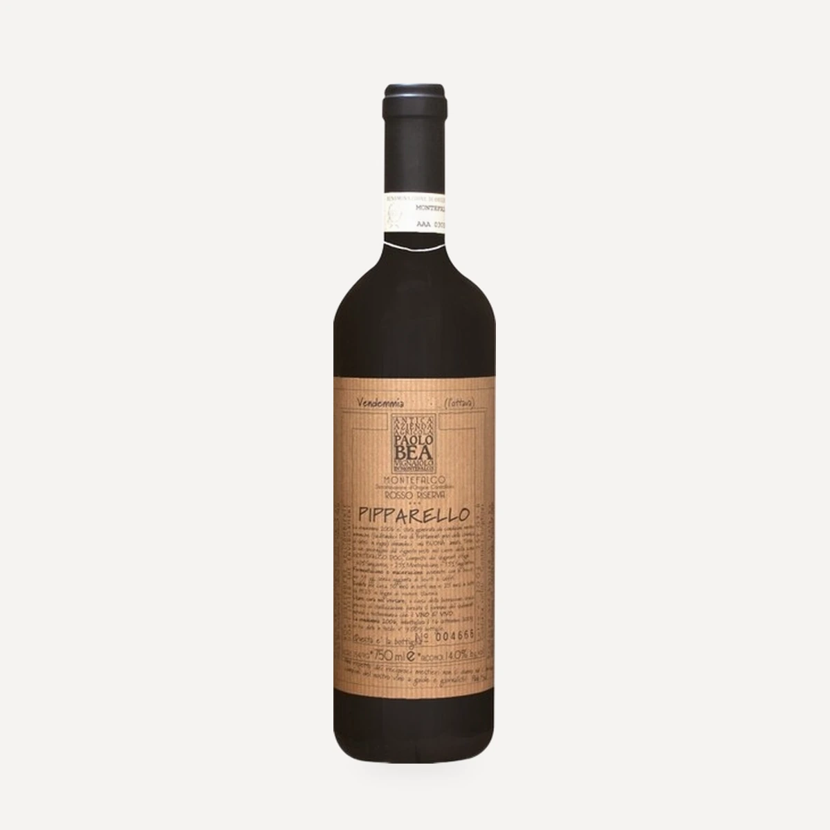 Montefalco Rosso Riserva DOC wine — Bea winery — Dionysus