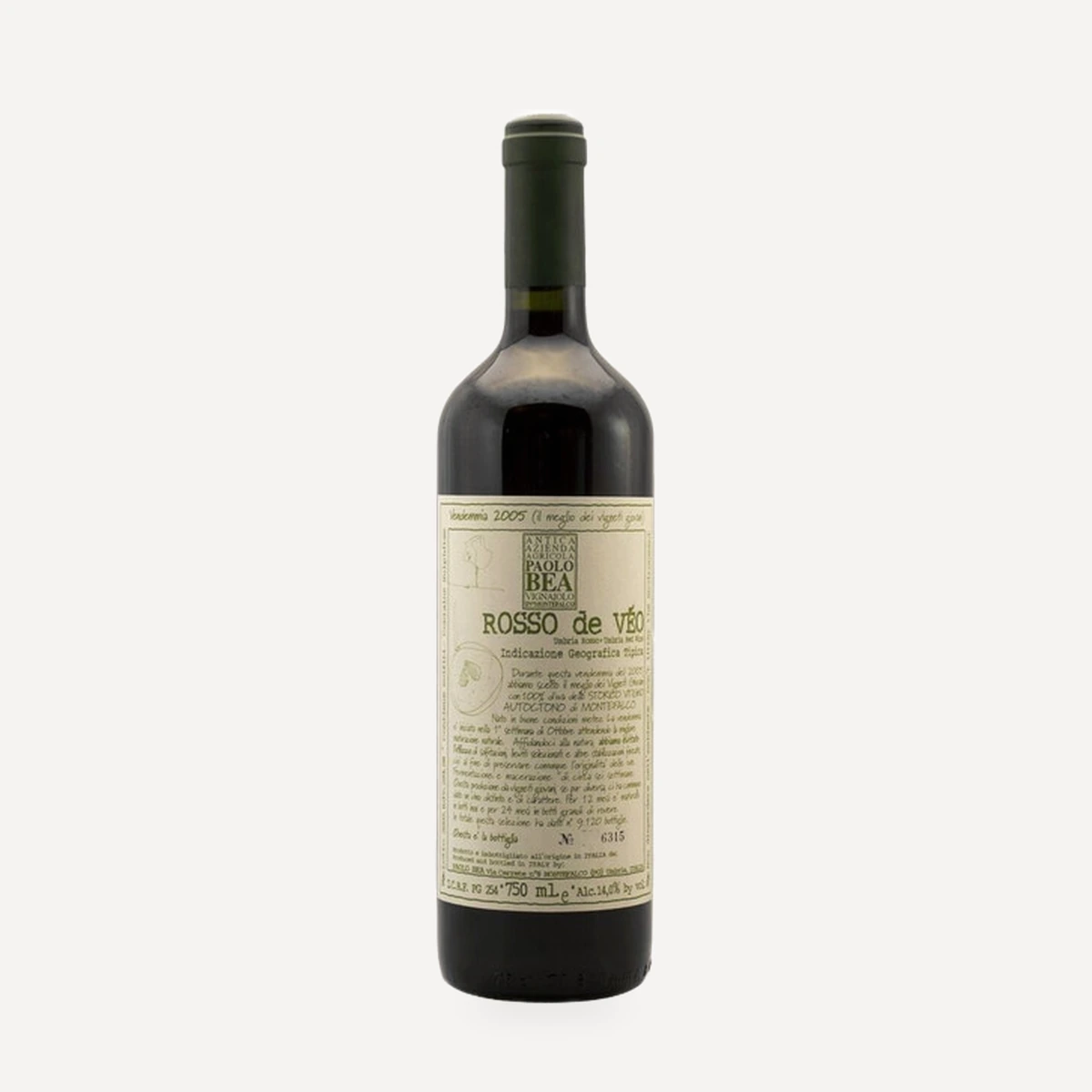 Rosso de Véo, Umbria IGT wine — Bea winery — Dionysus