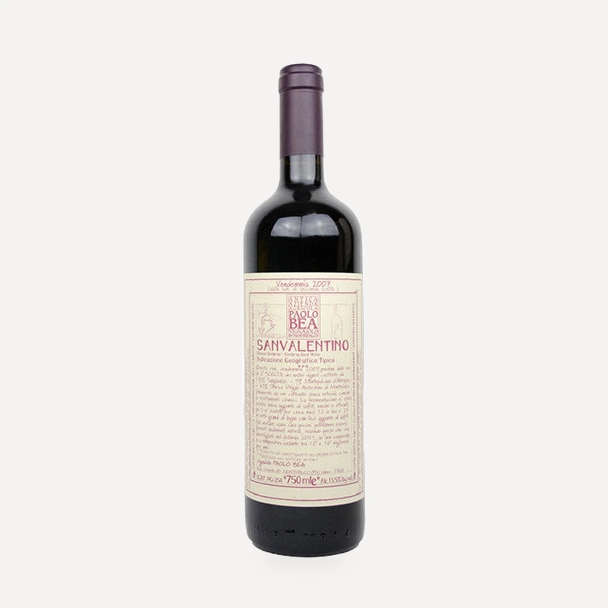 SanValentino Umbria Rosso IGT wine — Bea winery — Dionysus
