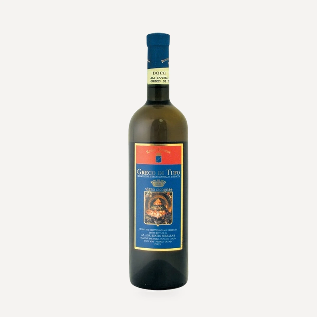Benito Ferrara Greco di Tufo Vigna Cicogna DOCG wine — Benito Ferrara winery — Dionysus