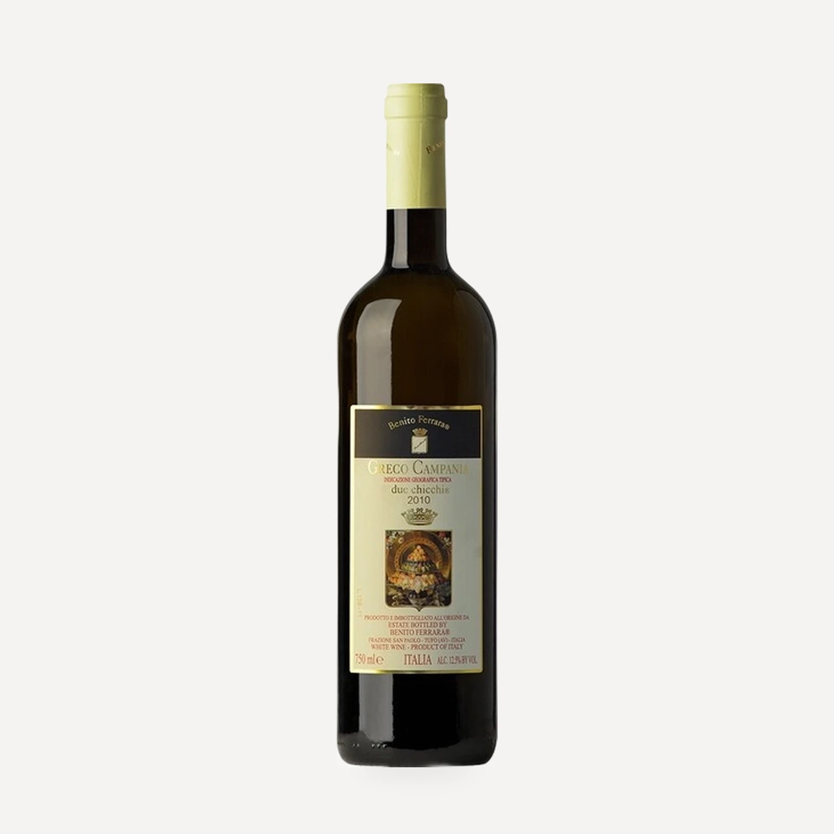 Due Chicchi Greco Campania IGT wine — Benito Ferrara winery — Dionysus