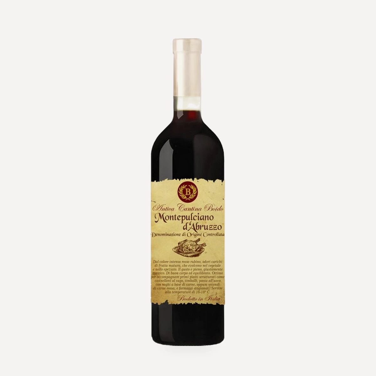 Montepulciano d'Abruzzo DOC wine — Boido winery — Dionysus