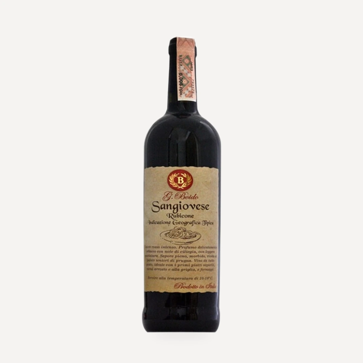 Sangiovese Rubicone IGT wine — Boido winery — Dionysus