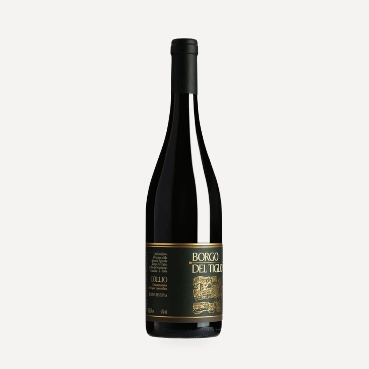 Collio Rosso Riserva wine — Borgo del Tiglio winery — Dionysus