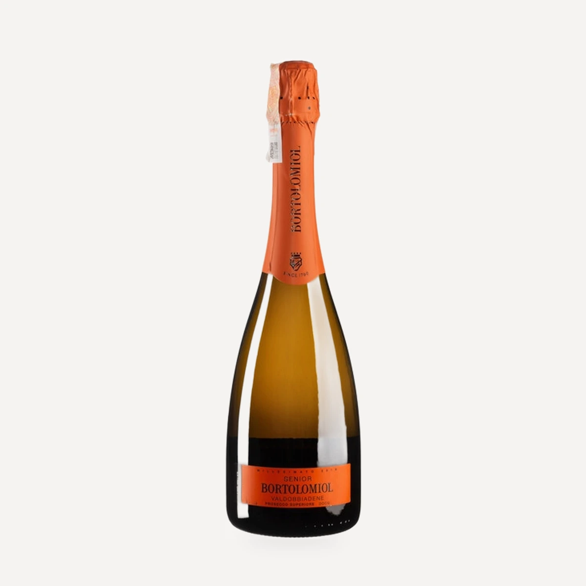 Senior Valdobbiadene Prosecco Superiore Extra Dry Millesimato DOCG wine — Bortolomiol winery — Dionysus