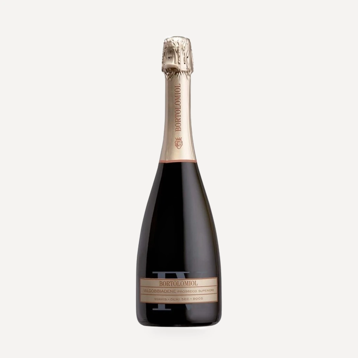Suavis Valdobbiadene Prosecco Superiore Demi Sec Millesimato DOCG wine — Bortolomiol winery — Dionysus