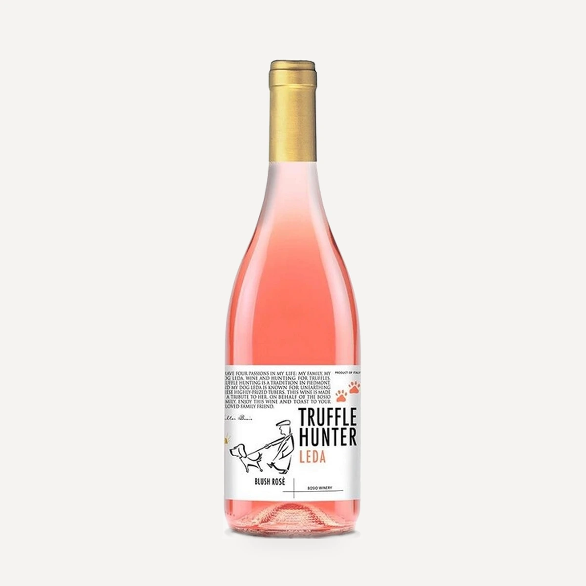 Truffle Hunter Leda Sweet Rose wine — Bosio winery — Dionysus