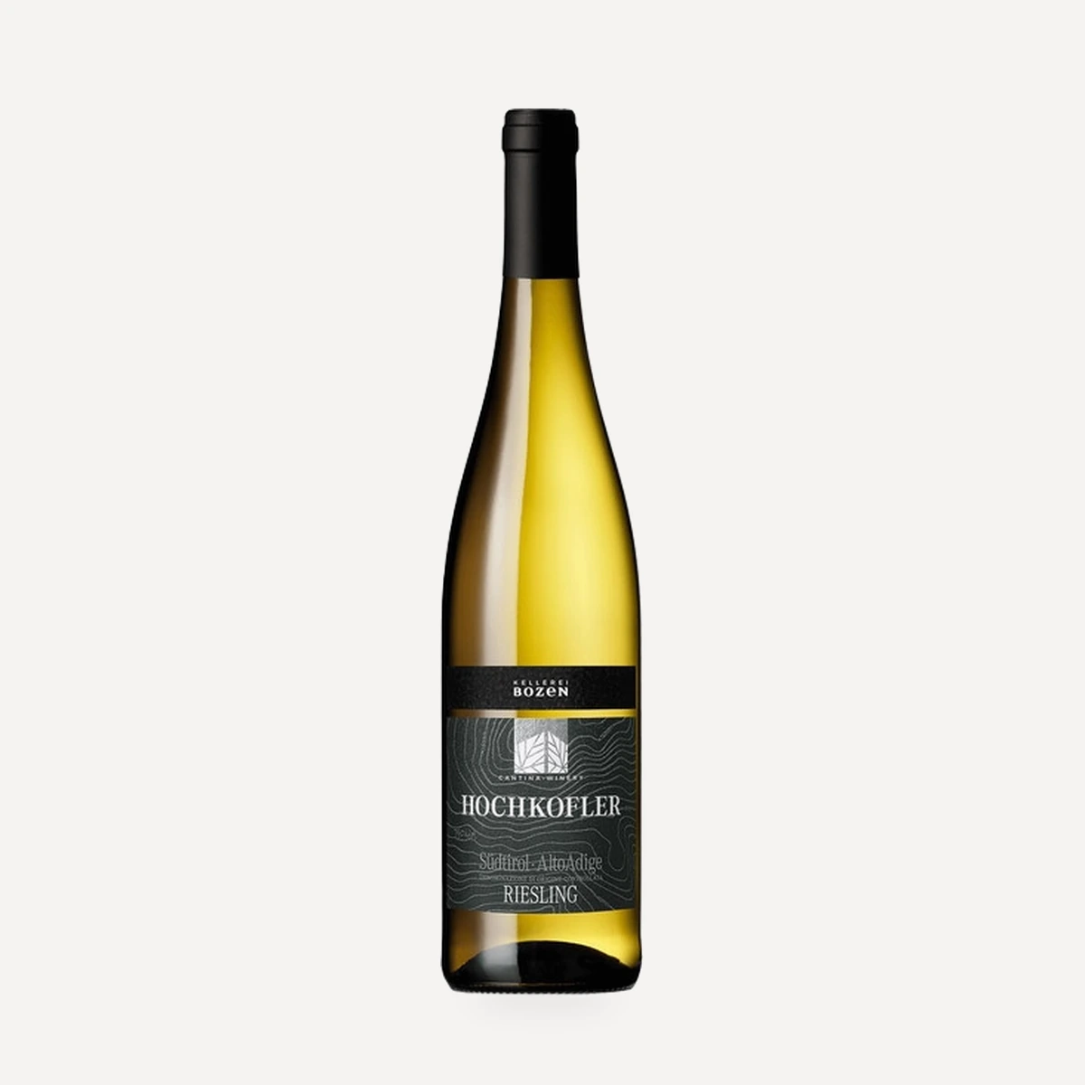 HOCHKOFLER Riesling wine — Bozen (Bolzano) winery — Dionysus