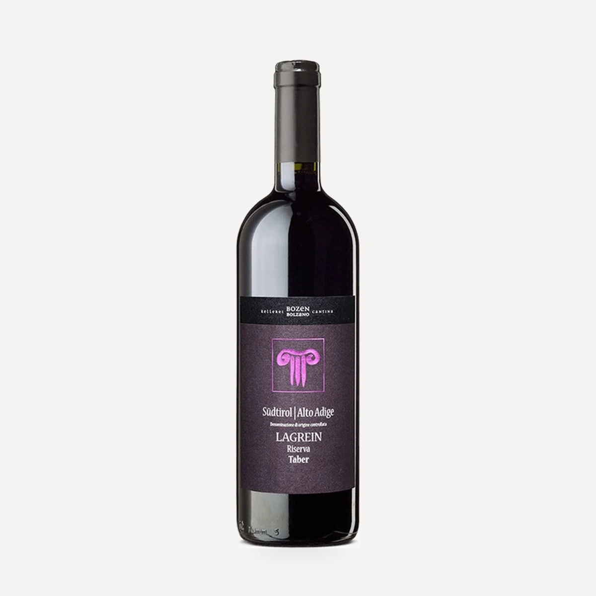 TABER Lagrein Riserva wine — Bozen (Bolzano) winery — Dionysus