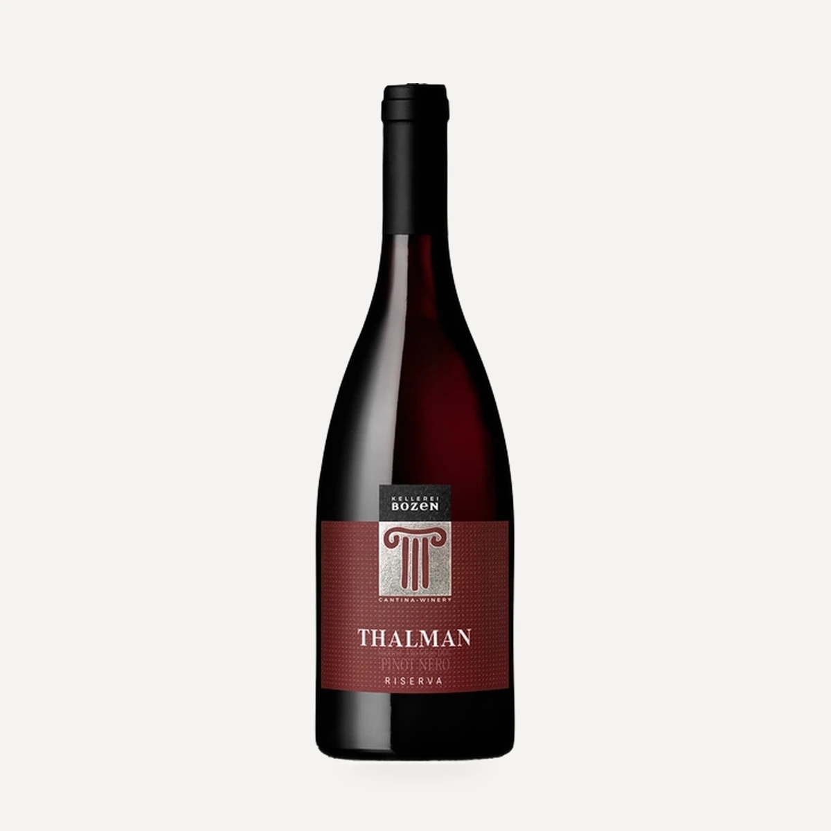 THALMAN Pinot Noir Riserva wine — Bozen (Bolzano) winery — Dionysus