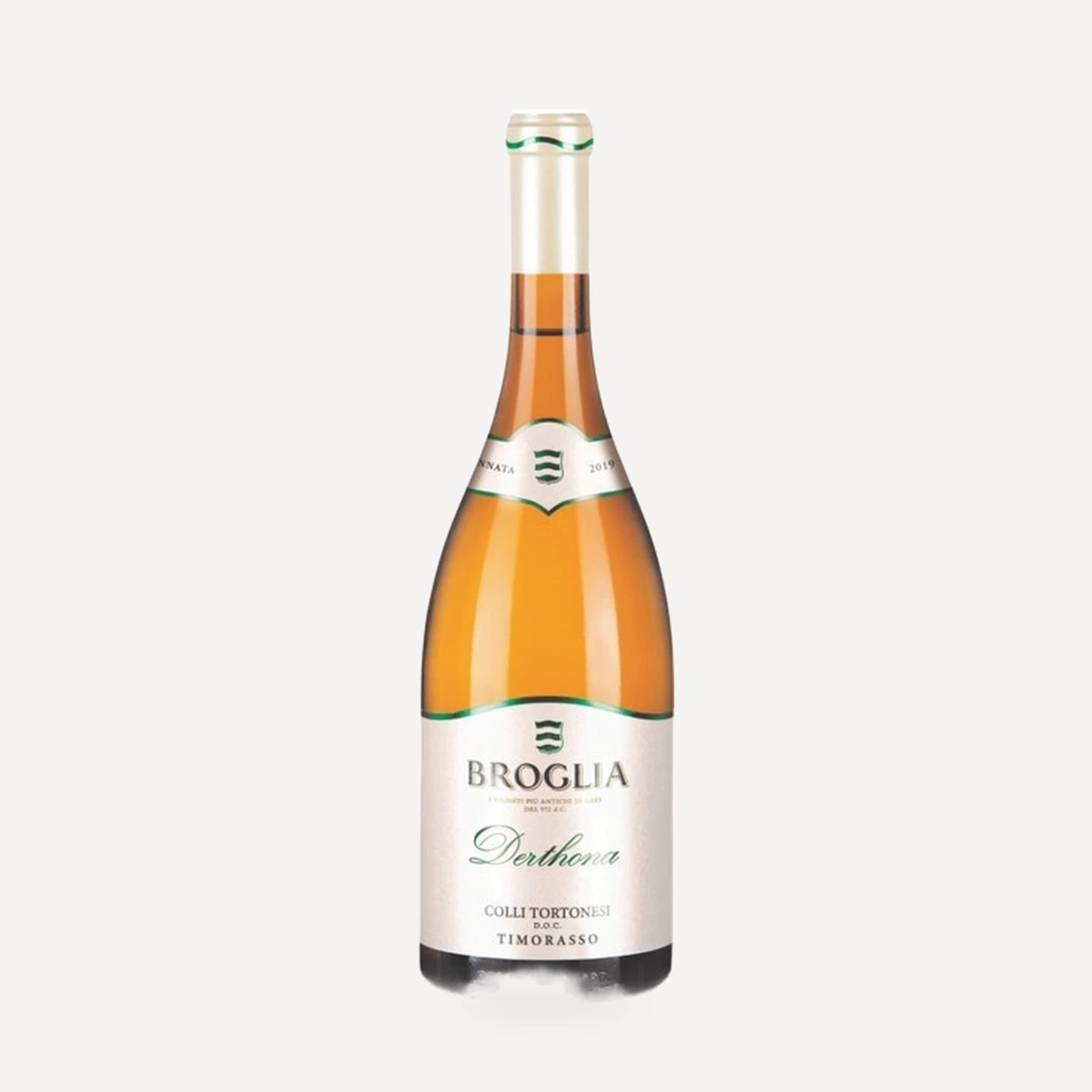 Derthona Timorasso Colli Tortonesi DOC wine — Broglia winery — Dionysus