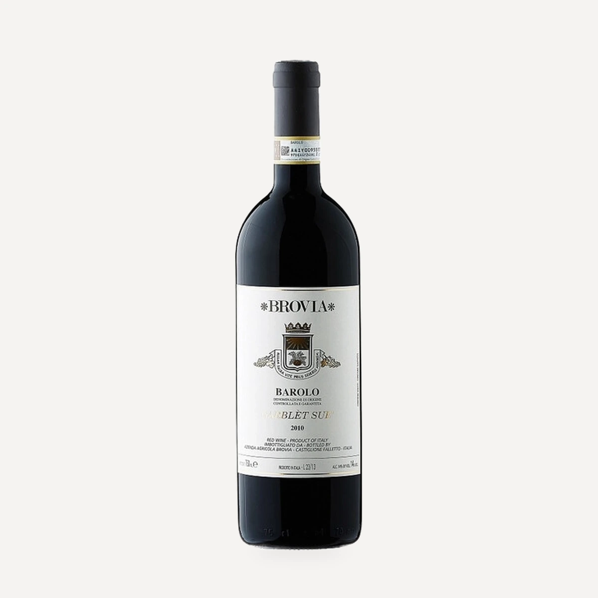 Barolo Garblèt Sué wine — Brovia winery — Dionysus
