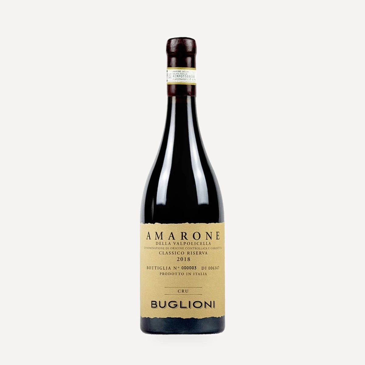 CRU Amarone della Valpolicella Classico Riserva DOCG wine — Buglioni winery — Dionysus