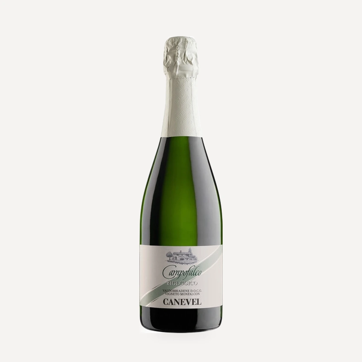 Campofalco Bio Prosecco Superiore Valdobbiadene DOCG wine — Canevel Spumanti winery — Dionysus