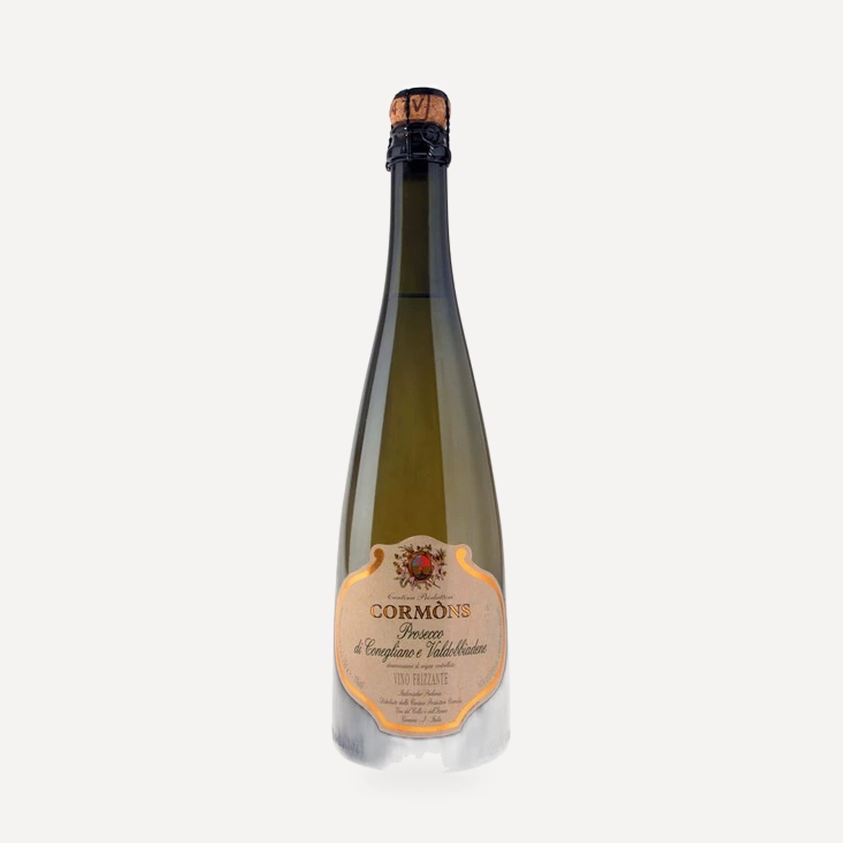 Prosecco Brut Frizzante di Conegliano e Valdobbiadene DOC wine — Cantina Produttori Cormons winery — Dionysus