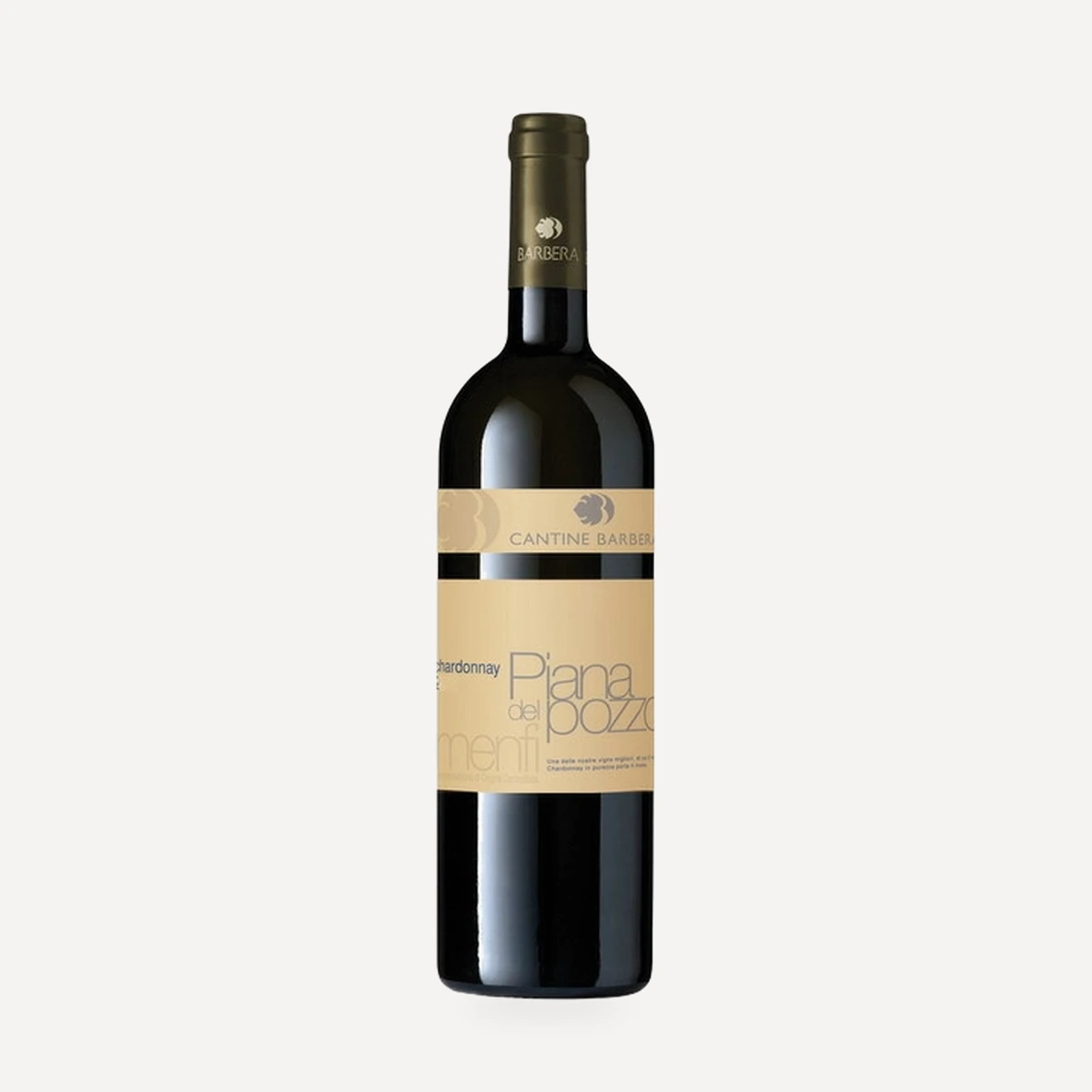 Piana del Pozzo Chardonnay Menfi DOC wine — Cantine Barbera winery — Dionysus