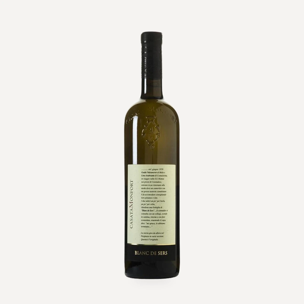 Blanc de Sers IGT wine — Casata Monfort winery — Dionysus