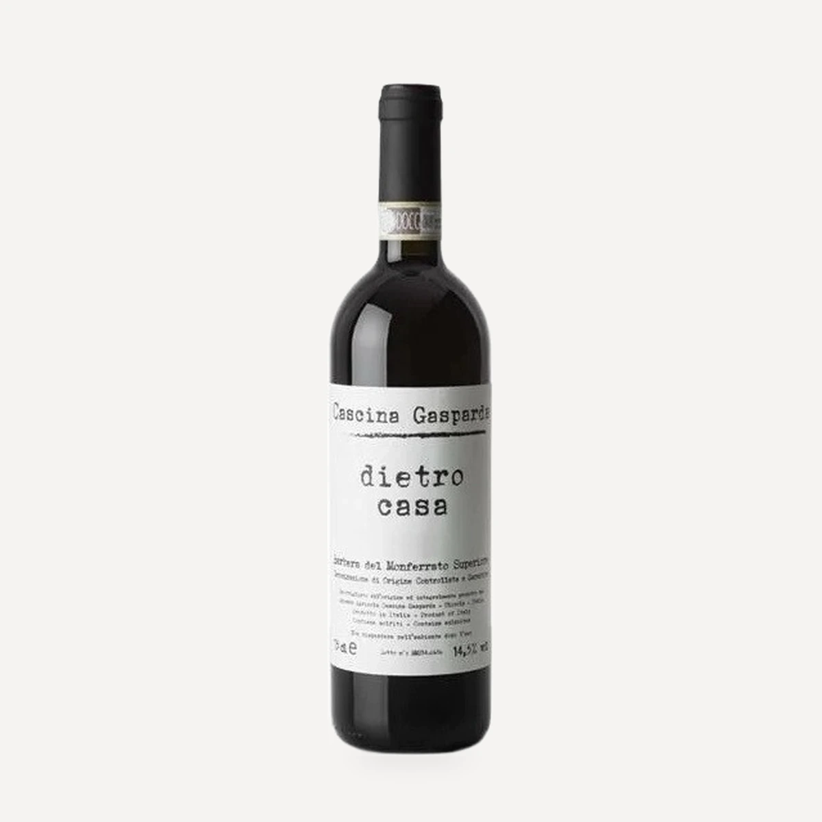 Dietro Casa Barbera del Monferrato Superiore DOCG wine — Cascina Gasparda winery — Dionysus