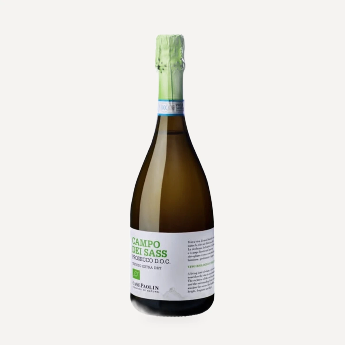 Campo dei Sass Prosecco Treviso Extra Dry DOC wine — Case Paolin winery — Dionysus
