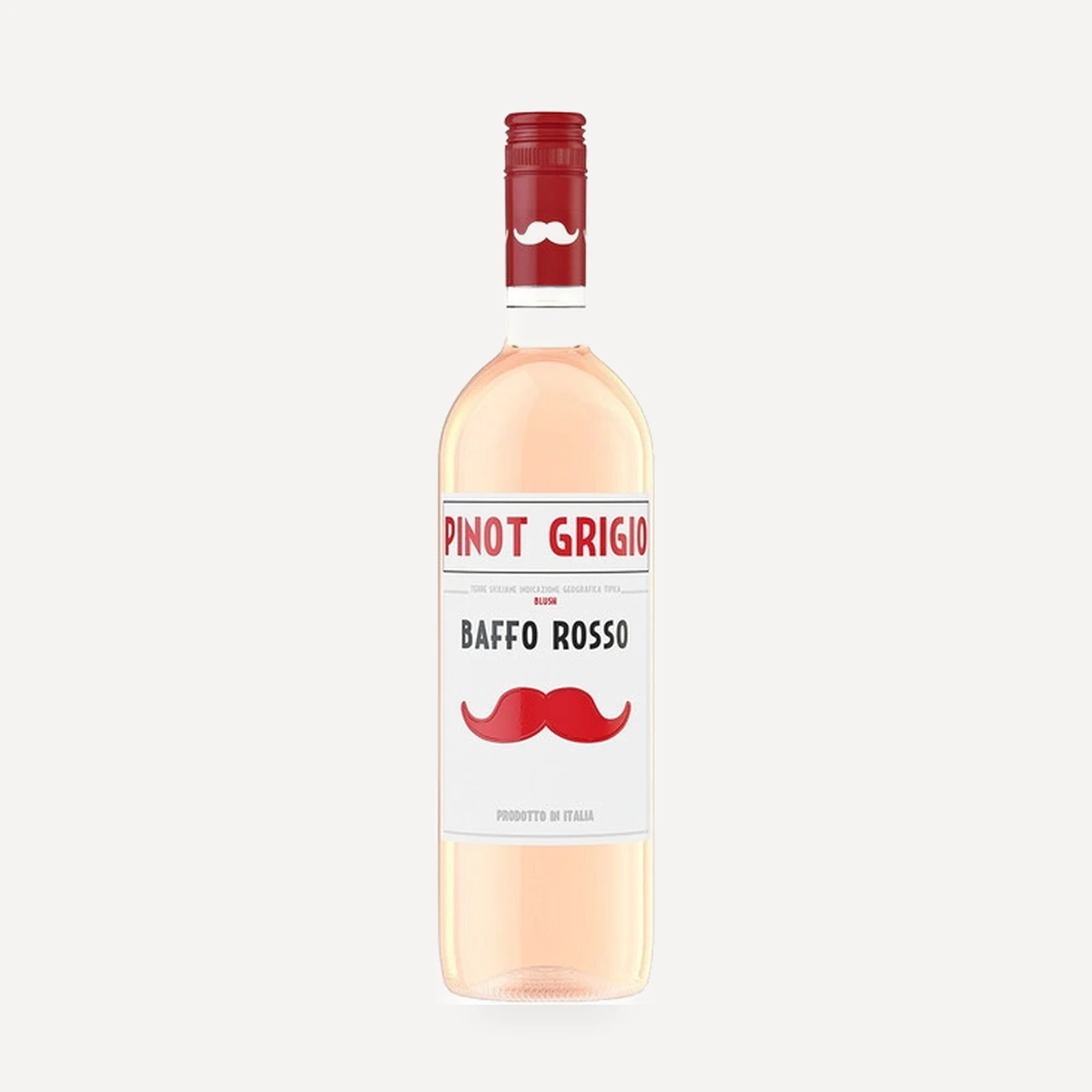 Baffo Rosso Pinot Grigio Blush Terre Siciliane IGT wine — Castellani winery — Dionysus