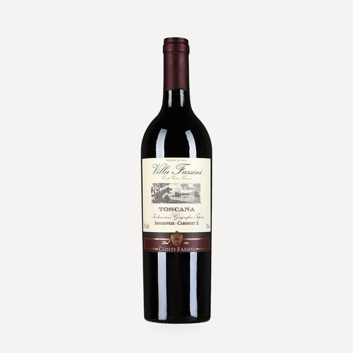 Villa Fassini Rosso Toscana IGT wine — Castellani winery — Dionysus