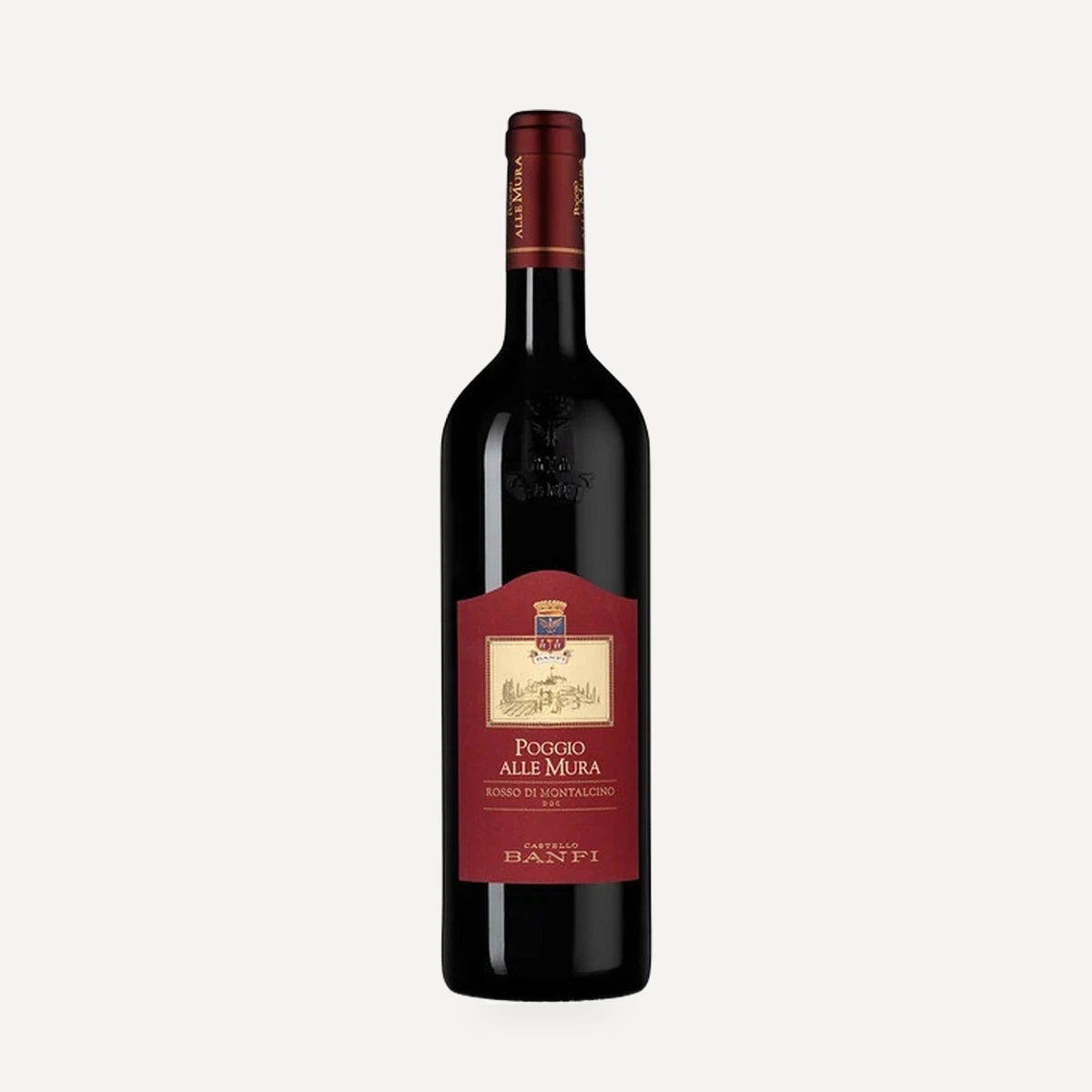 Poggio alle Mura Rosso di Montalcino DOC wine — Castello Banfi winery — Dionysus