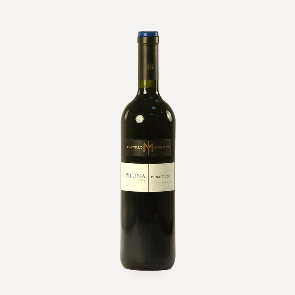 Piluna Primitivo Salento IGT wine — Castello Monaci winery — Dionysus