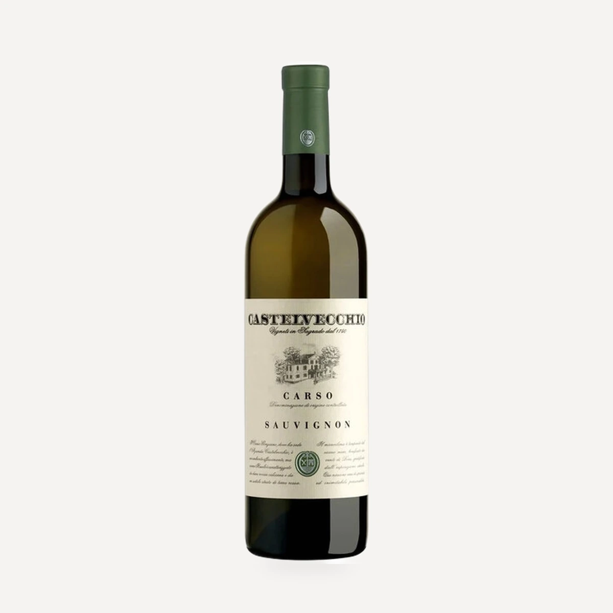 Sauvignon Organic – Castelvecchio – White wine – Carso DOC — Castelvecchio winery — Dionysus