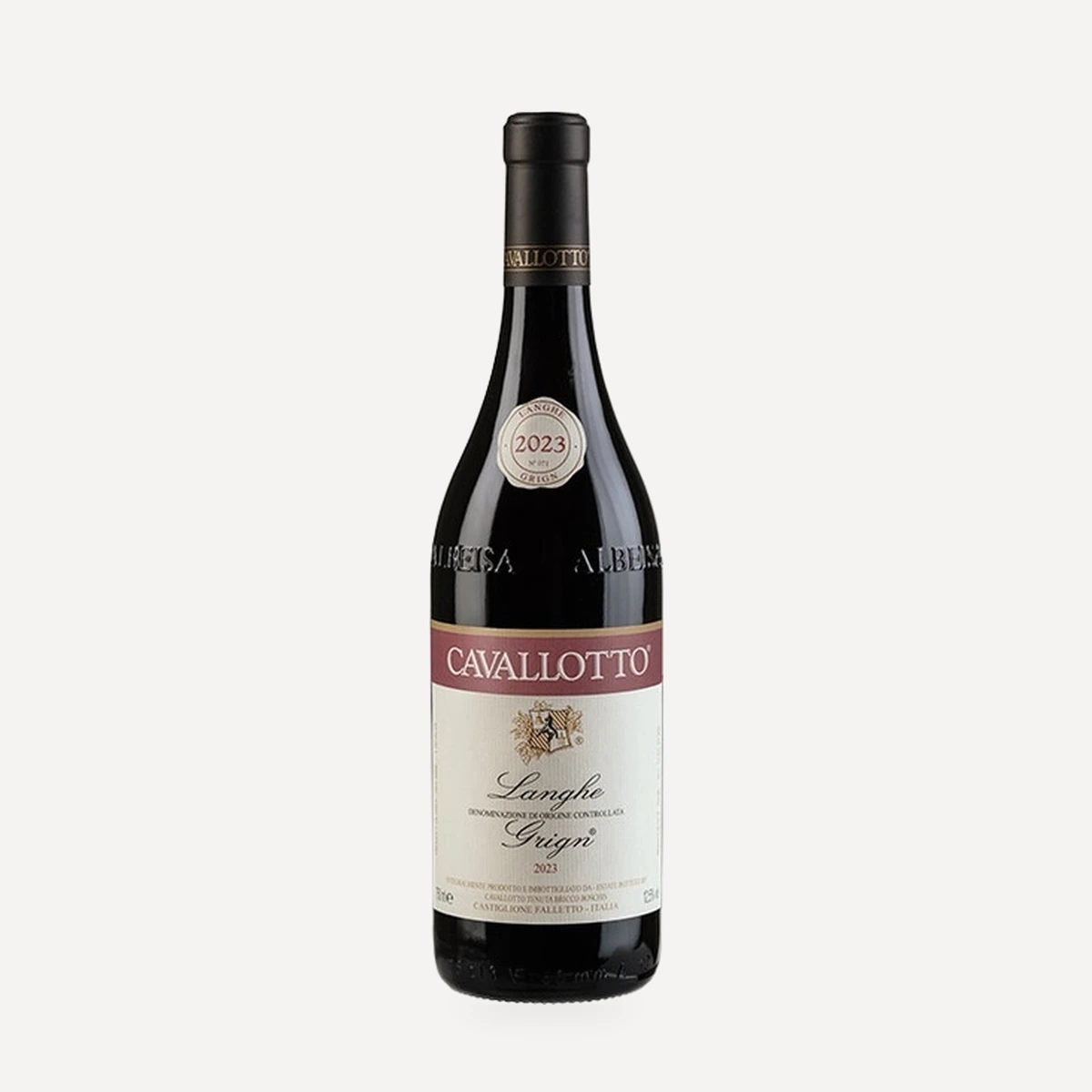 Langhe Grign wine — Cavallotto winery — Dionysus