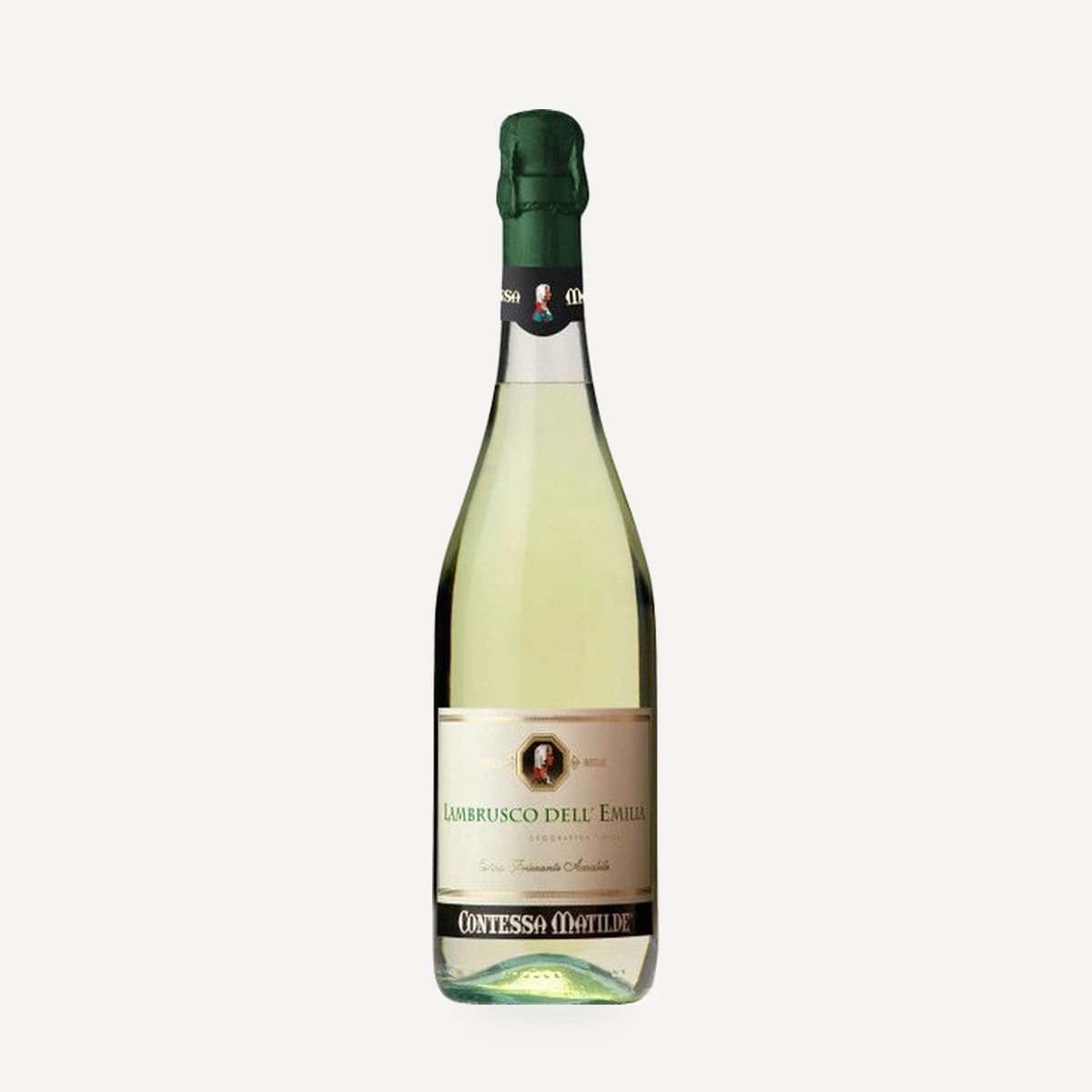 Contessa Matilde Lambrusco dell'Emilia Bianco Amabile IGT wine — Cavicchioli winery — Dionysus