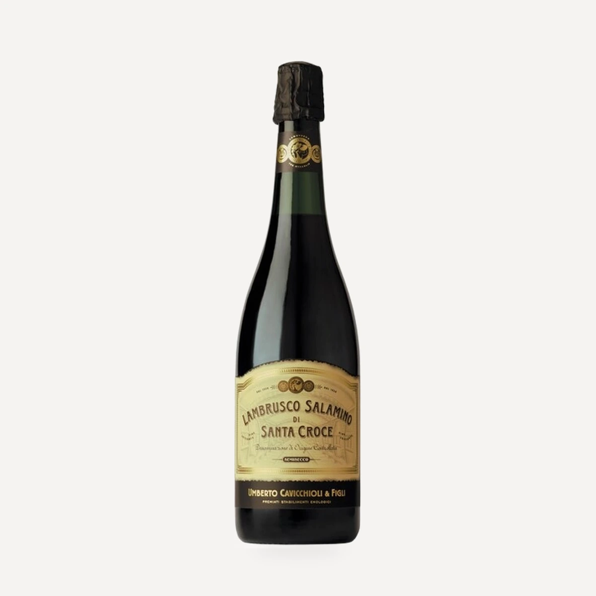 Lambrusco Salamino Di Santa Croce Semisecco wine — Cavicchioli winery — Dionysus