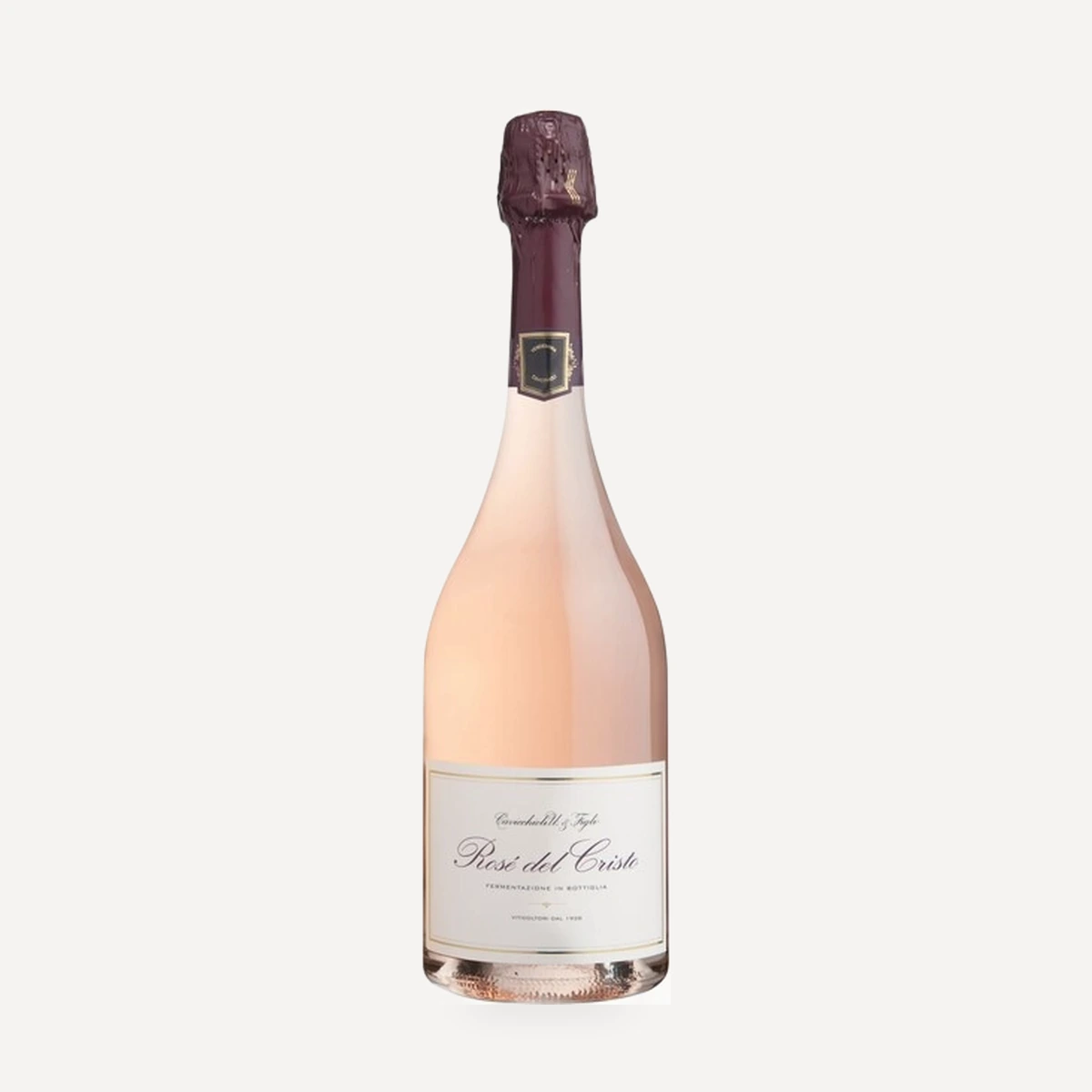 Rosé del Cristo Lambrusco di Sorbara Spumante Brut Metodo Classico Millesimato DOC wine — Cavicchioli winery — Dionysus