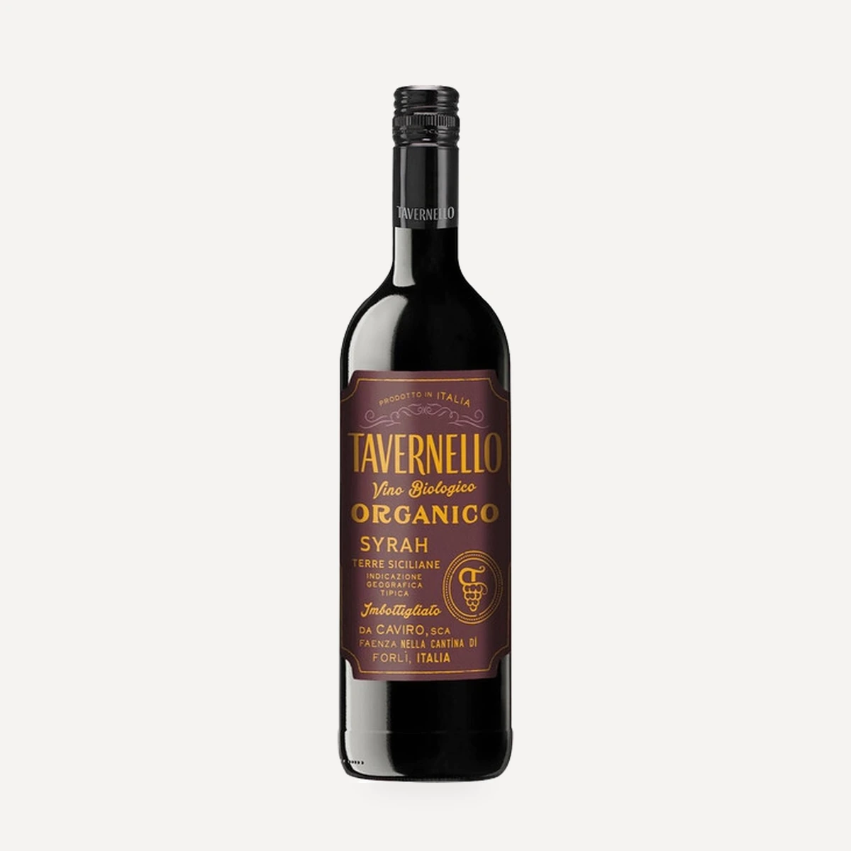 Tavernello Organico Syrah Terre Siciliane IGT wine — Caviro winery — Dionysus