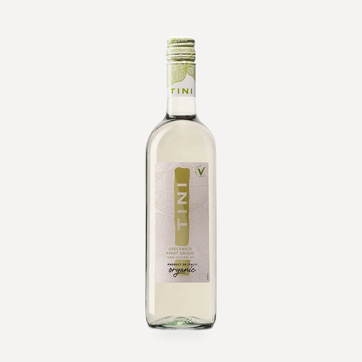 TINI Organic Grecanico-Pinot Grigio terre Siciliane IGT wine — Caviro winery — Dionysus