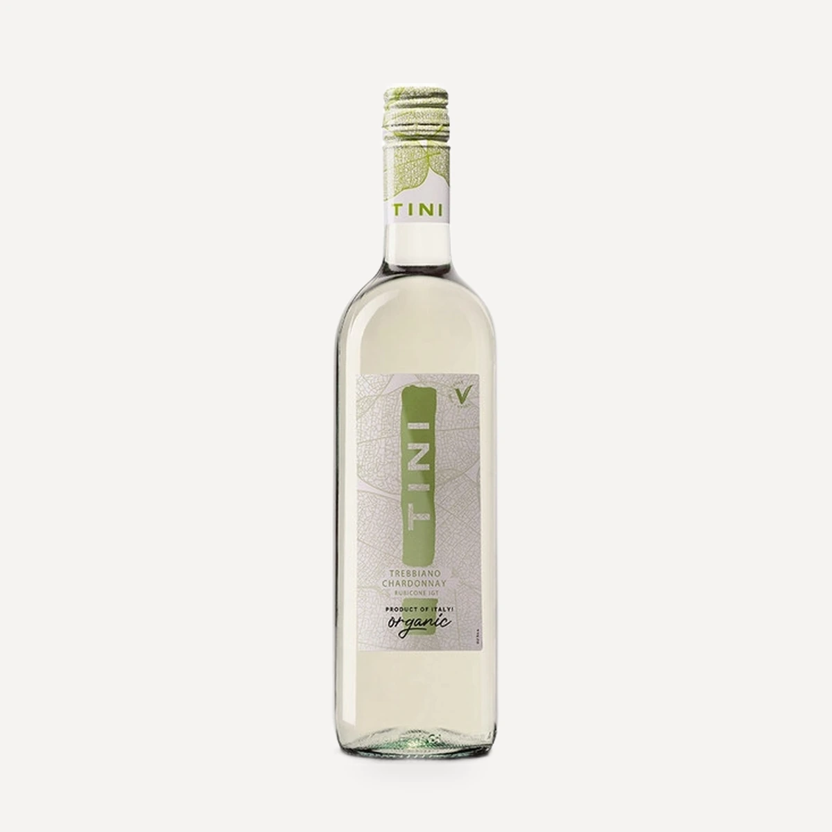 TINI Organic Trebbiano-Chardonnay Rubicone IGT wine — Caviro winery — Dionysus
