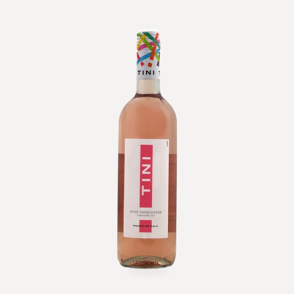 TINI Rose Sangiovese Rubicone IGT wine — Caviro winery — Dionysus