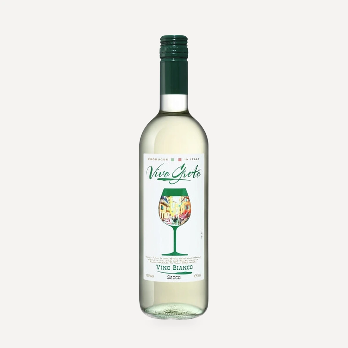 Vivo Greto Bianco Secco wine — Caviro winery — Dionysus