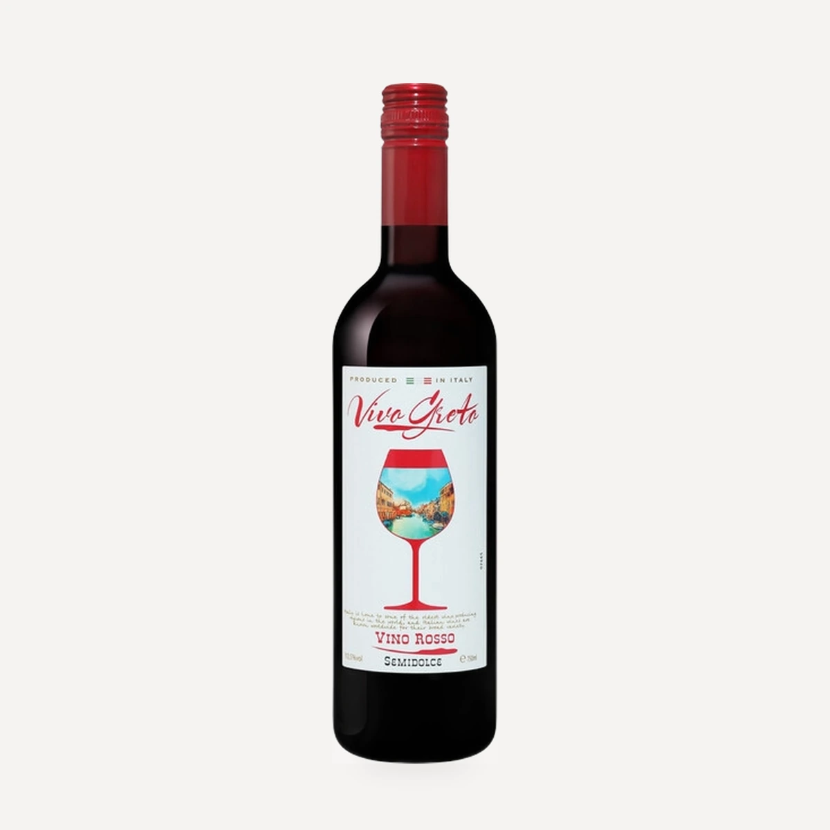 Vivo Greto Rosso Semidolce wine — Caviro winery — Dionysus
