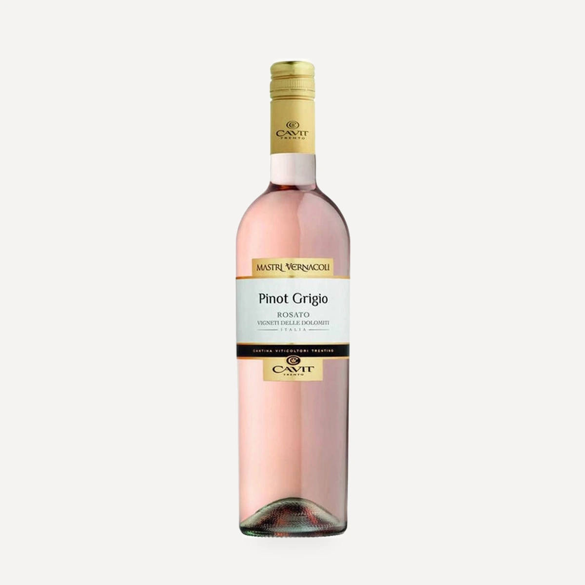 Mastri Vernacoli Pinot Grigio Rosato Vigneti delle Dolomiti IGT wine — Cavit winery — Dionysus