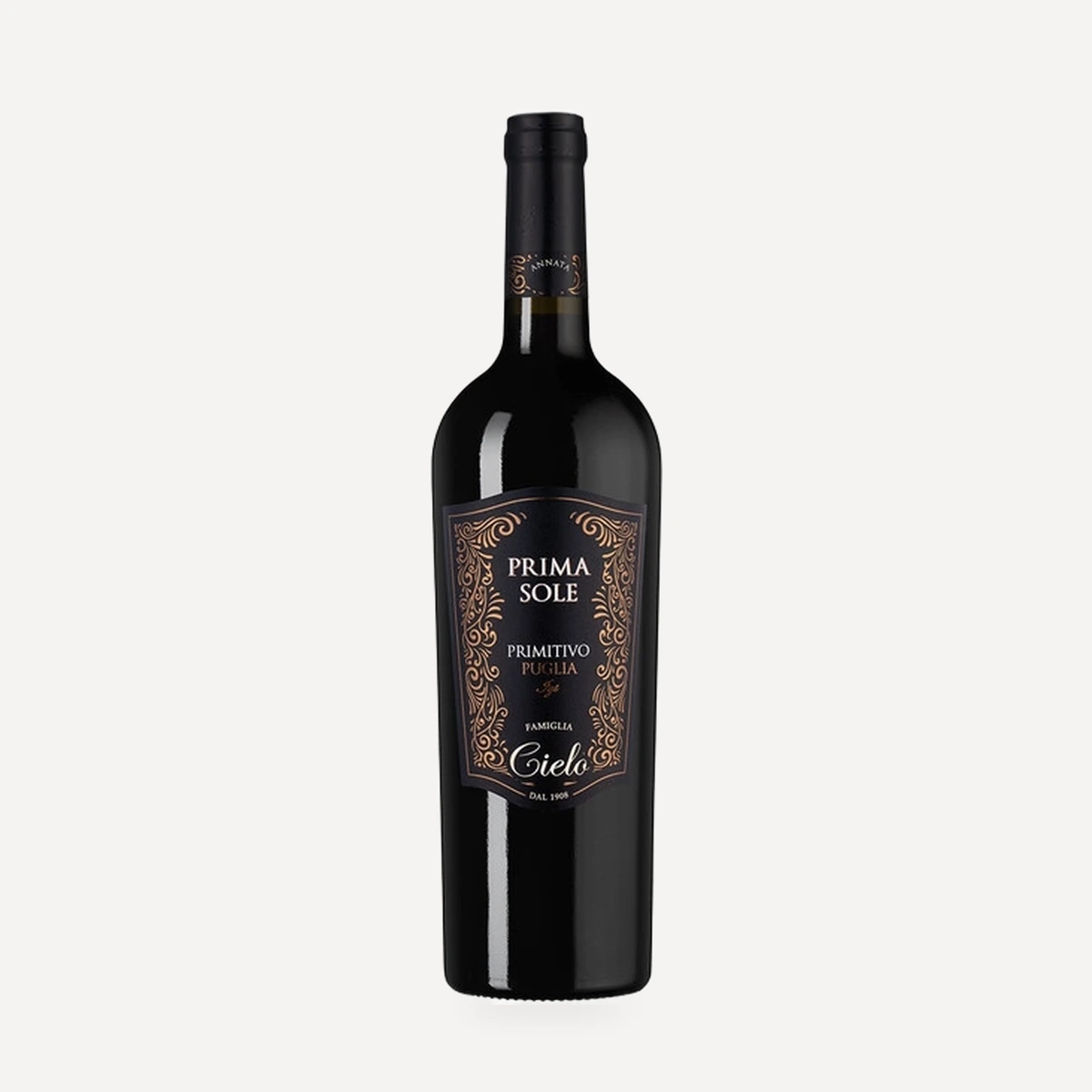 Primasole Primitivo Puglia IGT wine — Cielo e Terra winery — Dionysus