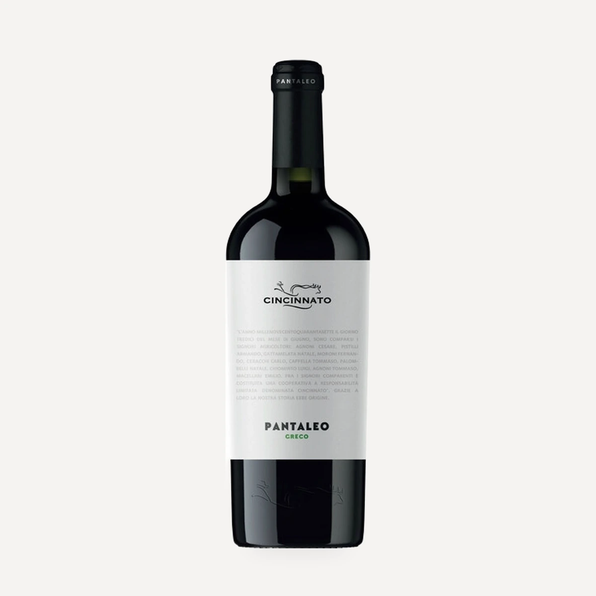 Pantaleo Greco Lazio IGP wine — Cincinnato winery — Dionysus
