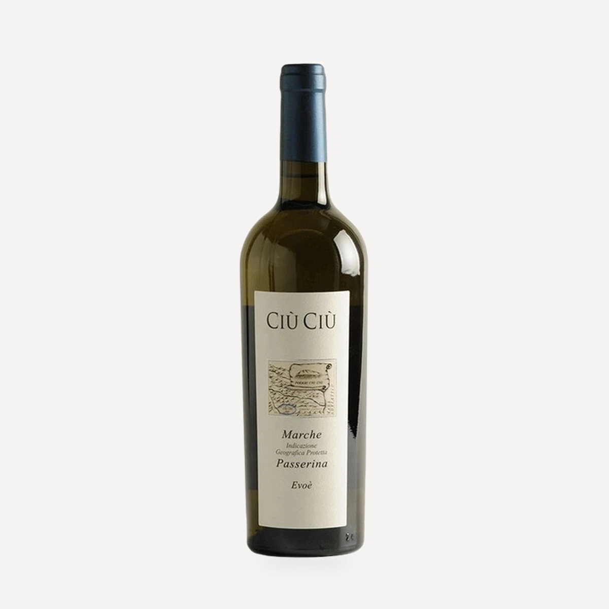 Evoe Passerina Marche IGP wine — Ciu Ciu winery — Dionysus
