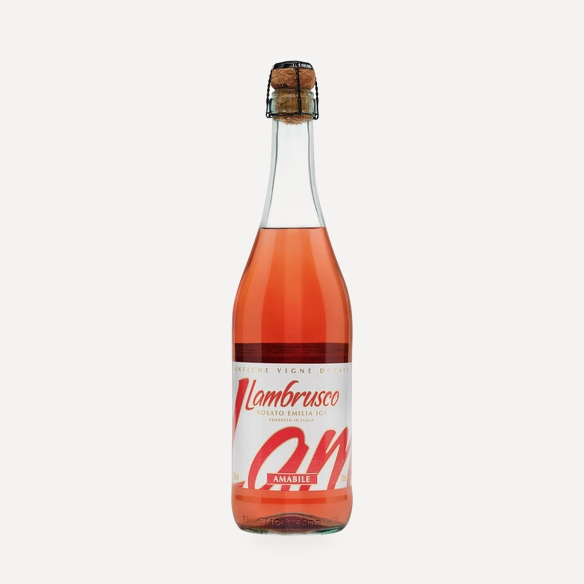 Antiche Vigne Ducali Lambrusco Rosato Emilia IGT wine — Cleto Chiarli winery — Dionysus