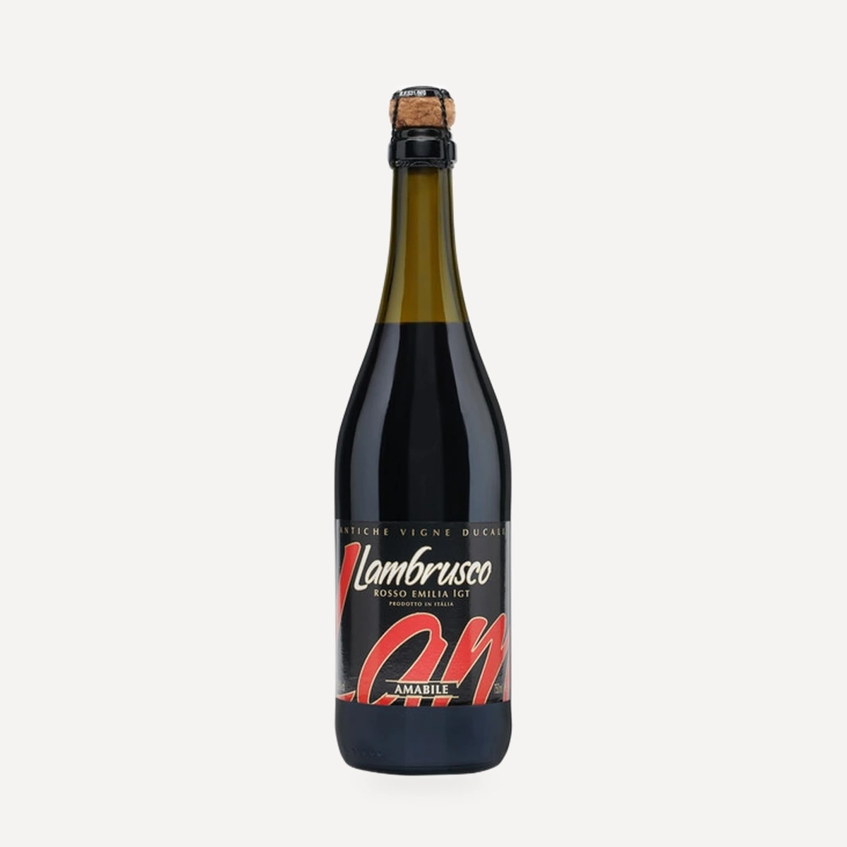 Antiche Vigne Ducali Lambrusco Rosso Emilia IGT wine — Cleto Chiarli winery — Dionysus