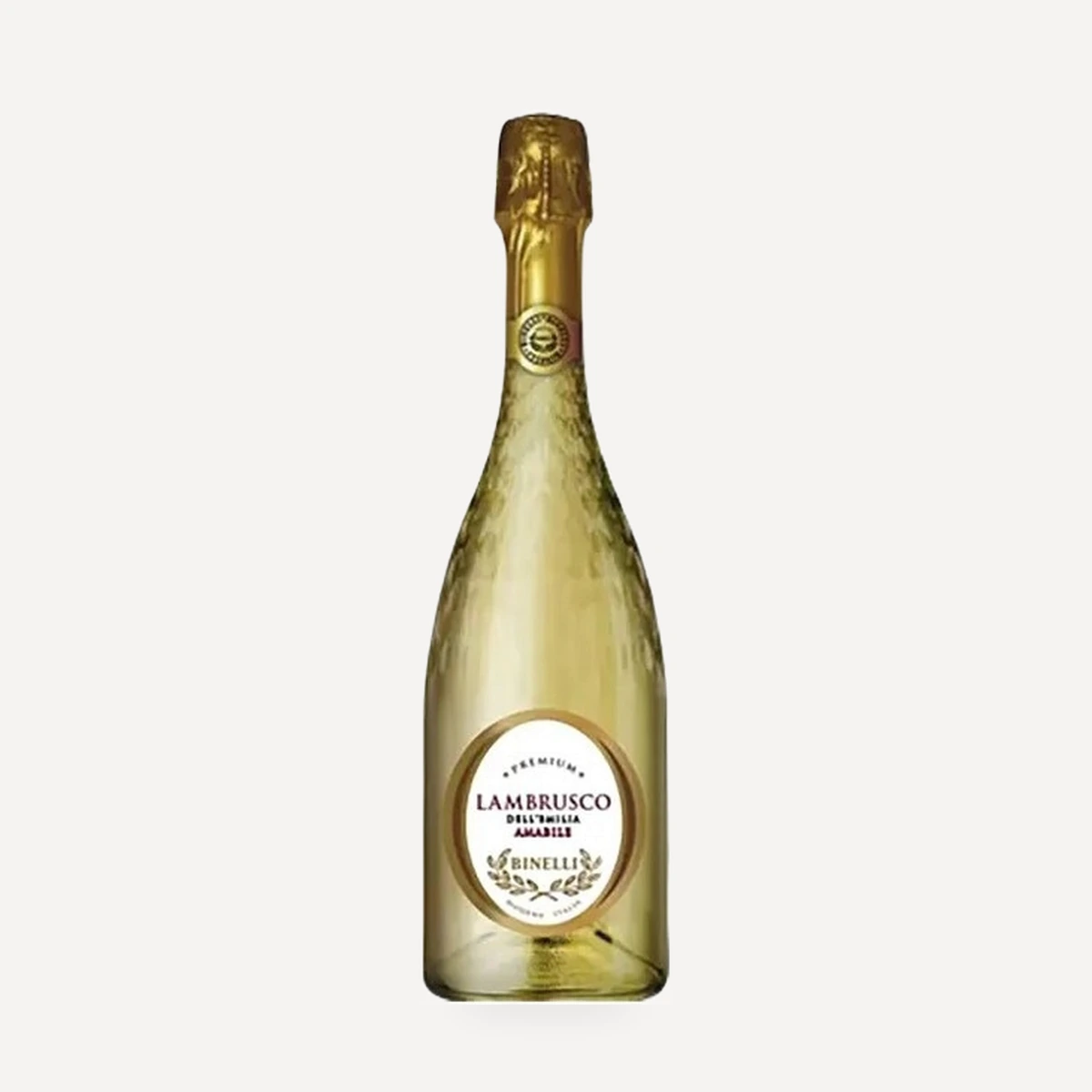 Binelli Premium Lambrusco Bianco Amabile Dell'Emilia IGT wine — Cleto Chiarli winery — Dionysus