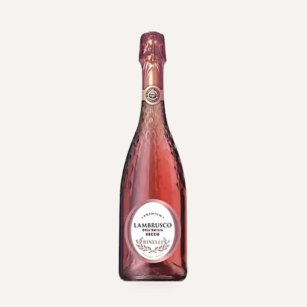 Binelli Premium Lambrusco Rosato Secco Dell'Emilia IGT wine — Cleto Chiarli winery — Dionysus