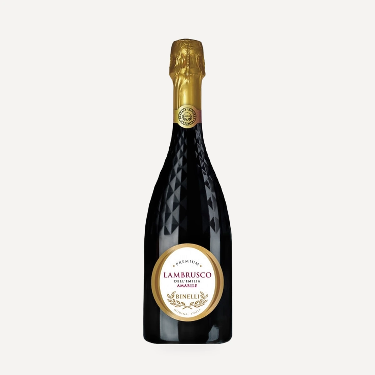 Binelli Premium Lambrusco Rosso Amabile Dell'Emilia IGT wine — Cleto Chiarli winery — Dionysus